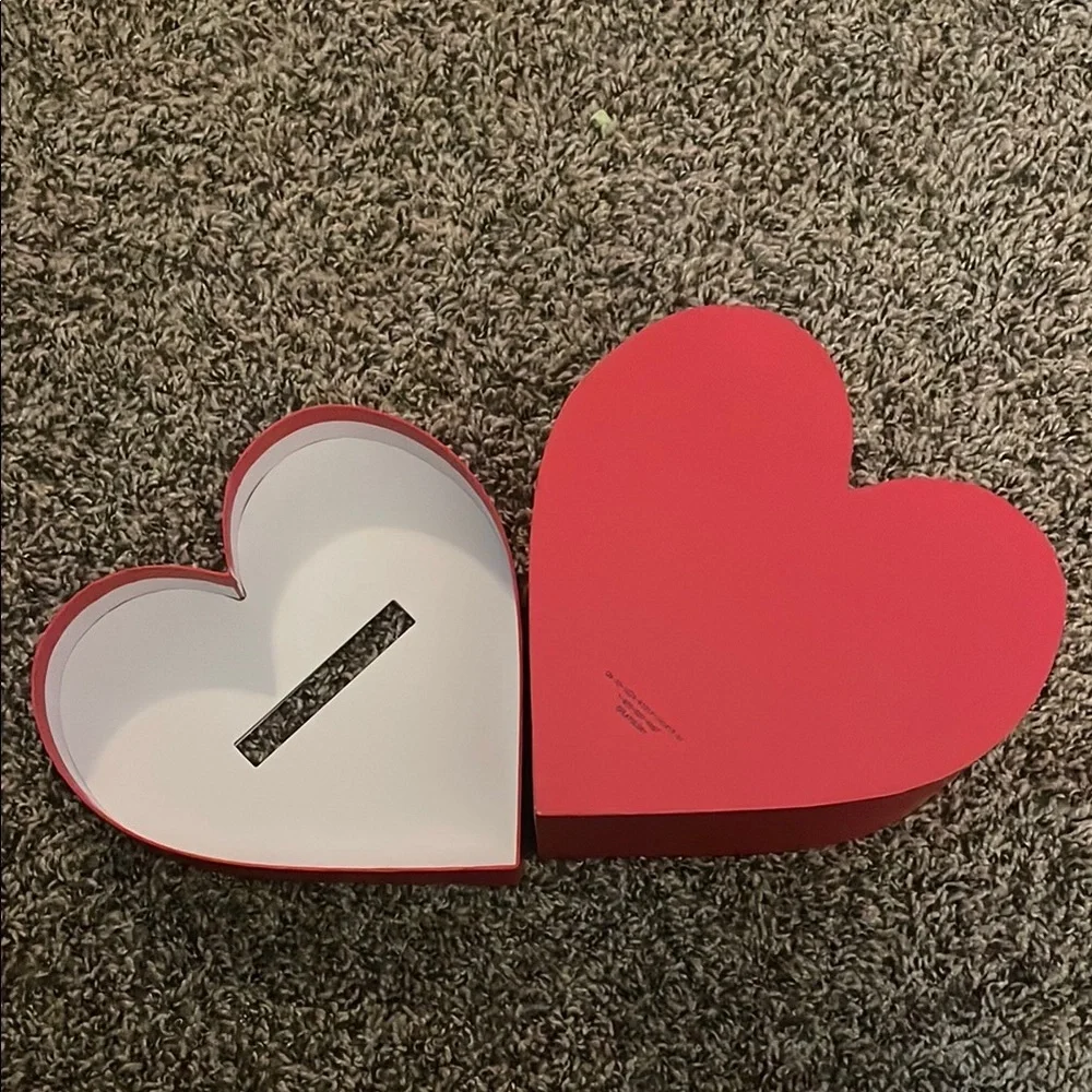 Valentines Day Heart-Shaped Red Holiday Box
